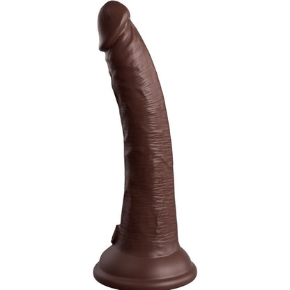 King Cock- Dildo Realist De Elită Din Silicon 17,8 Cm Maro