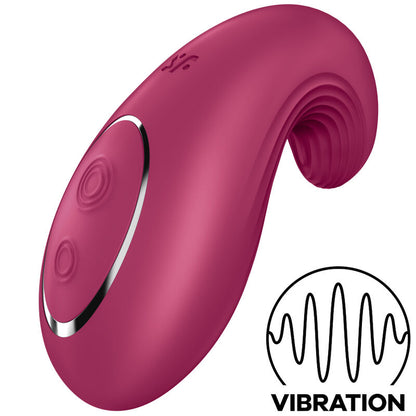 Satisfyer Layons - Red Dipping Delight Relaxation Vibrator with 12 Vibration Programs, Soft Silicone, Water Resistant