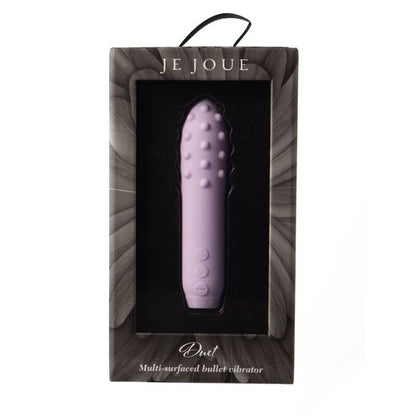 Je Joue - Duet Bullet Lilac, Compact Vibrator with Multiple Surfaces, 5 Speeds and 7 Patterns, Waterproof, USB Rechargeable, Dimensions: 115mm x 28.5mm x 28.5mm