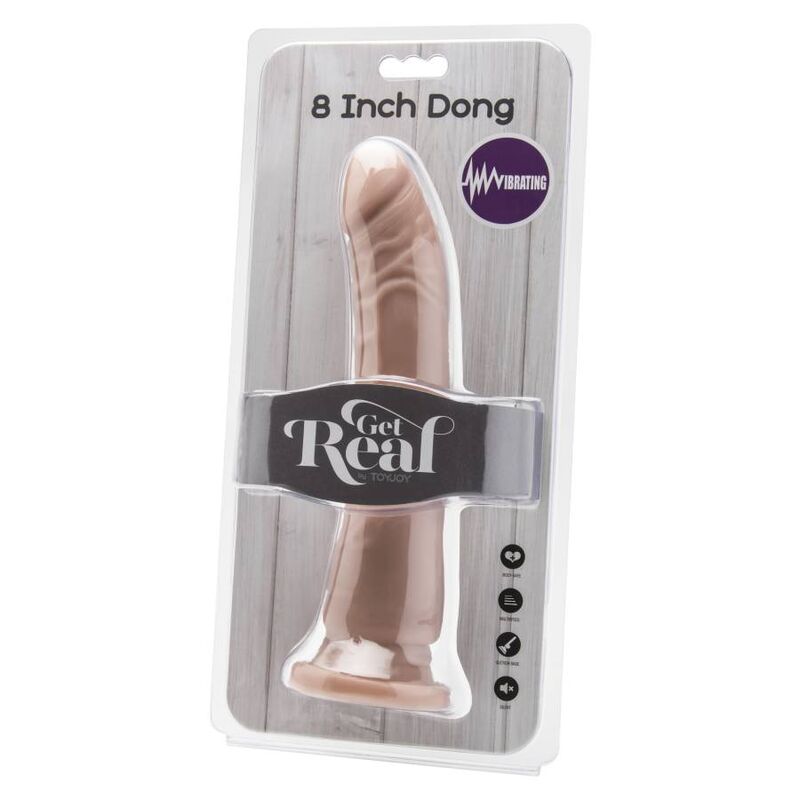 Get Real-  Dildo 20,5 Cm Piele Vibrantă