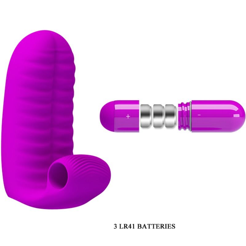 Pretty Love Flirtation - Purple Two Finger Vibrator For Extra Stimulation