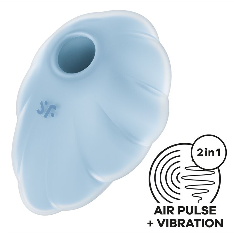 Satisfyer Air Pulse- Vibrator Cu Puls De  Aer Albastru Cloud Dancer