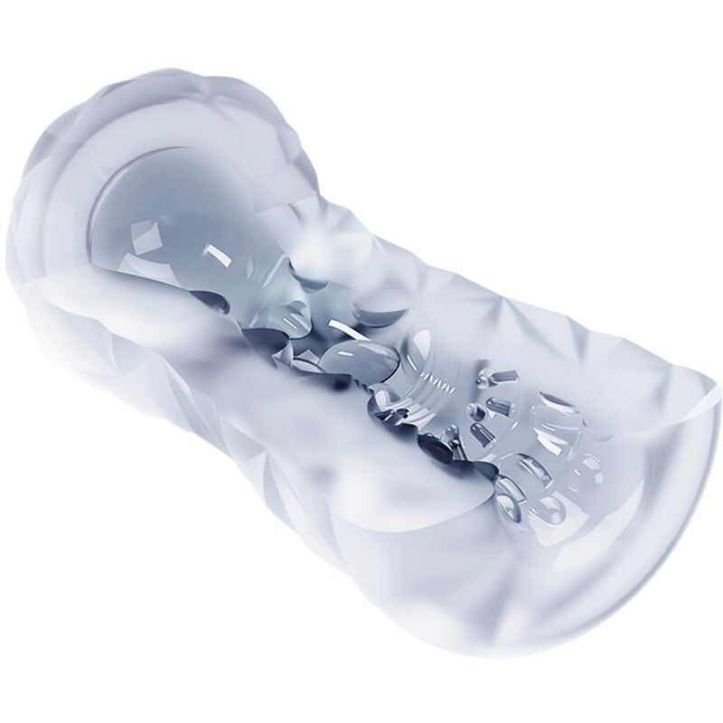 Baile For Him - Male Masturbator With Internal Spiral And Transparent Balls, Reusable, Intense Stimulation