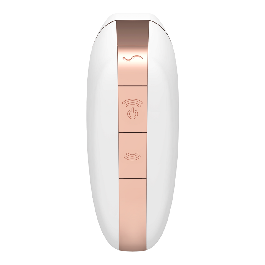 Satisfyer Connect- Triunghiul Iubirii Stimulator Și Vibrator Cu Puls De Aer Alb