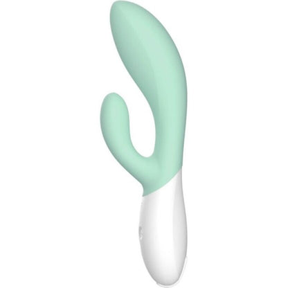 LELO - Ina 3 Seaweed Vibrator, Body Safe Silicone, 10 Vibration Settings, 30% More Power, Water Resistant, Dimensions: 200 x 65 x 45mm, Weight: 150g, Li-lon 520mA 3.7V, Fast Charging, G Spot and Clitoris Stimulated