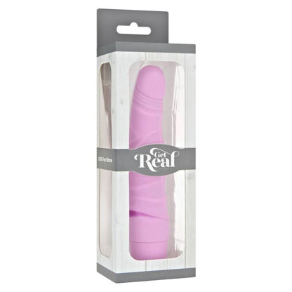 Get Real - Pink Mini Classic Slim Vibrator, Medium Size Vibrator, Realistic Design