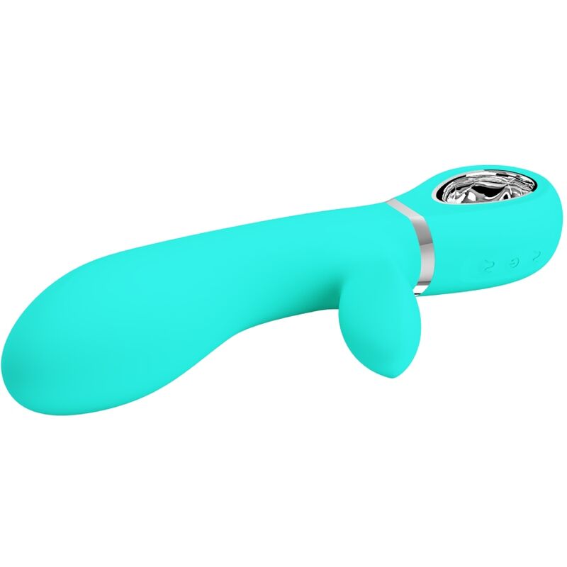 Pretty Love Flirtation- Thomas Multifuncțional G Spot Vibrator Verde Aqua