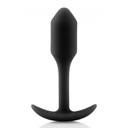 B-Vibe - Snug Anal Plug with Weight and Black Silicone - 2 x 9.4 cm