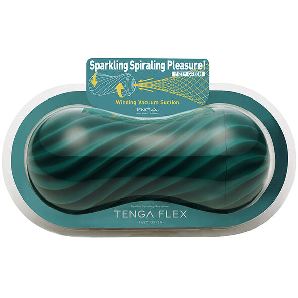 Tenga Flex - Green Reusable Spiral Masturbator