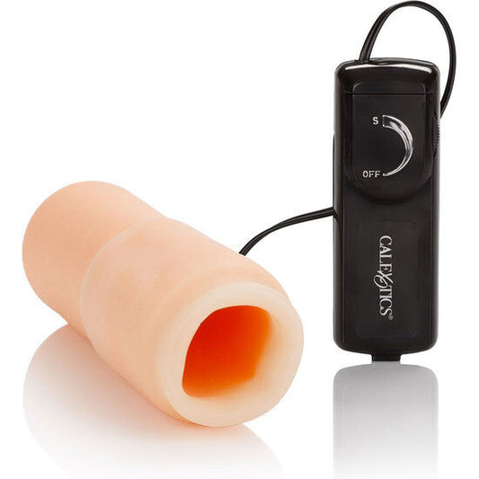 California Exotics - Vibrator Mouth Simulator Vibrating Gold, Realistic Oral Stimulation