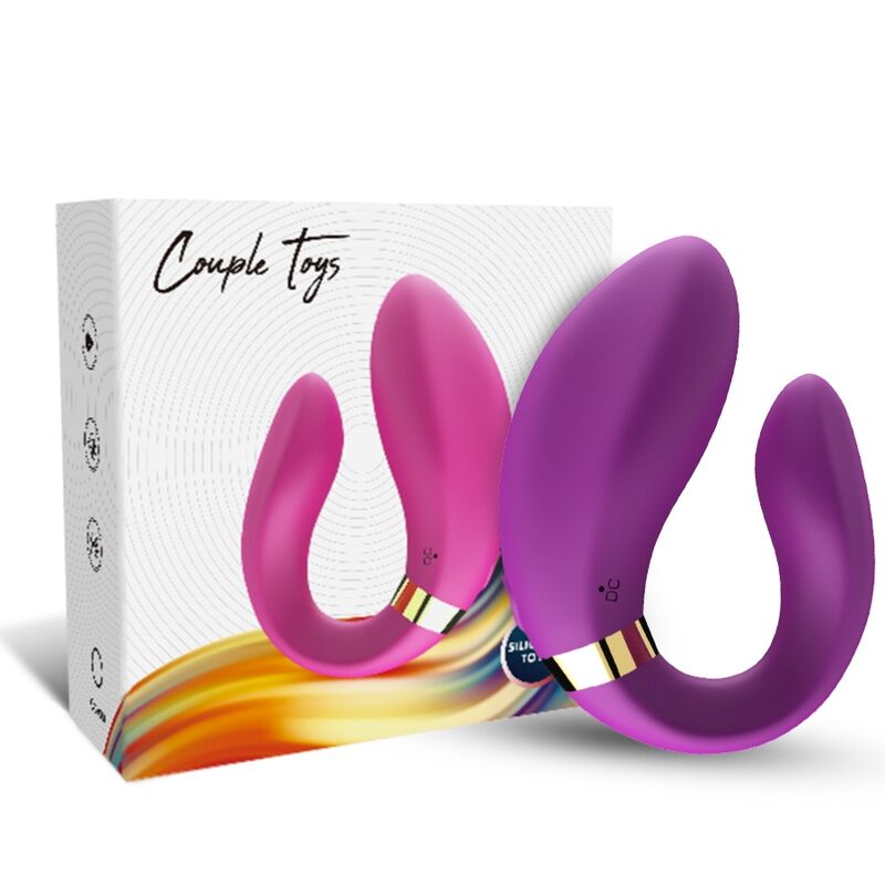 Armony For Couples- Vibrator Crescent Pentru Cupluri Control De La Distanță Violet