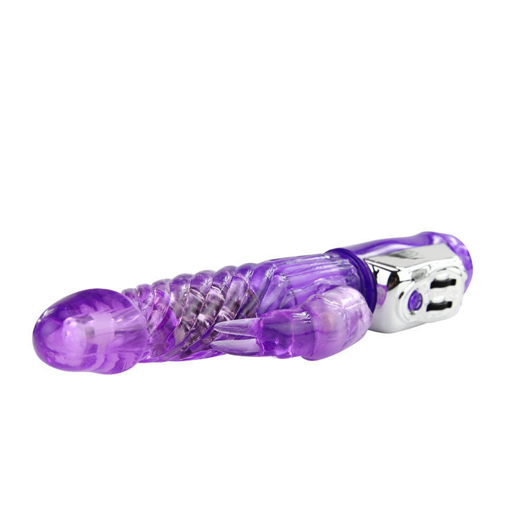 Baile Rotations - Elite Persian Rabbit Baile, Vibrator with Vibrations and Rotations, TPR Material, Dimensions: 23 cm x 3.5 cm, Color: Purple, Works with 3 AAA Batteries