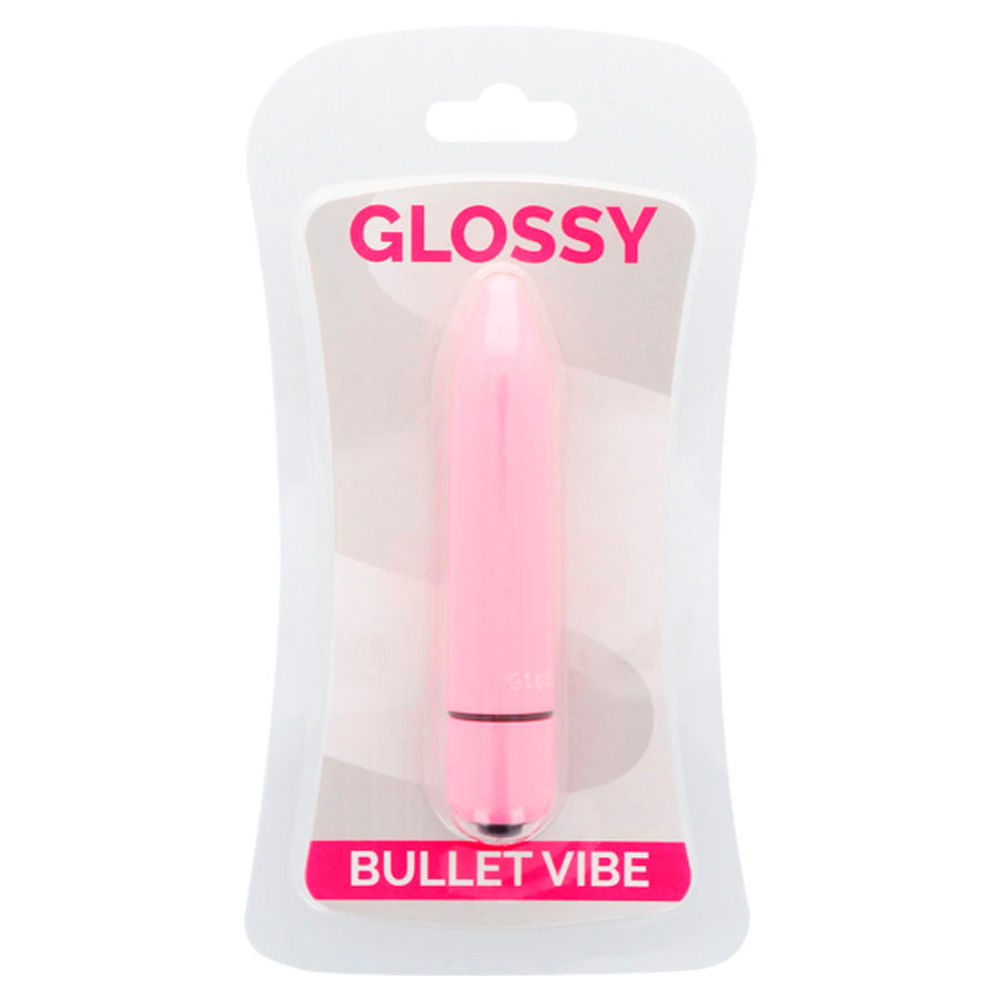 Glossy - Vibe Thin Pink, 1 Speed ​​Vibrator and 17,500 RPM, Water Resistant, Dimensions 87 x 18 mm