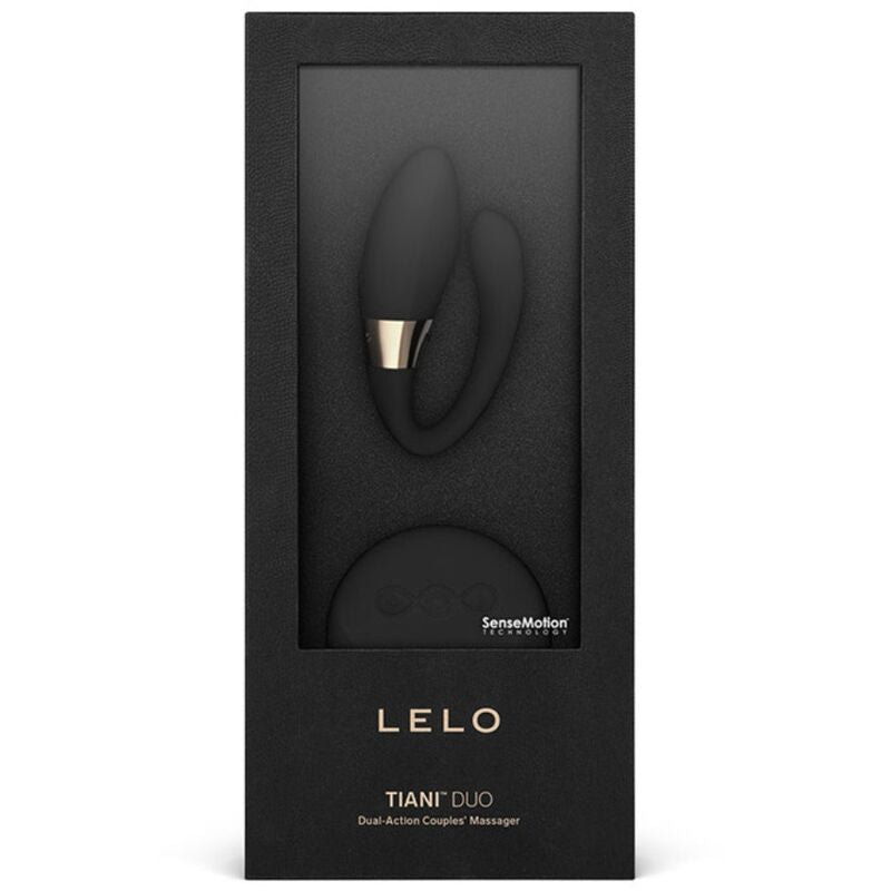 Lelo Tiani Duo - Couples Massager with Double Vibrations, Remote Control, Black