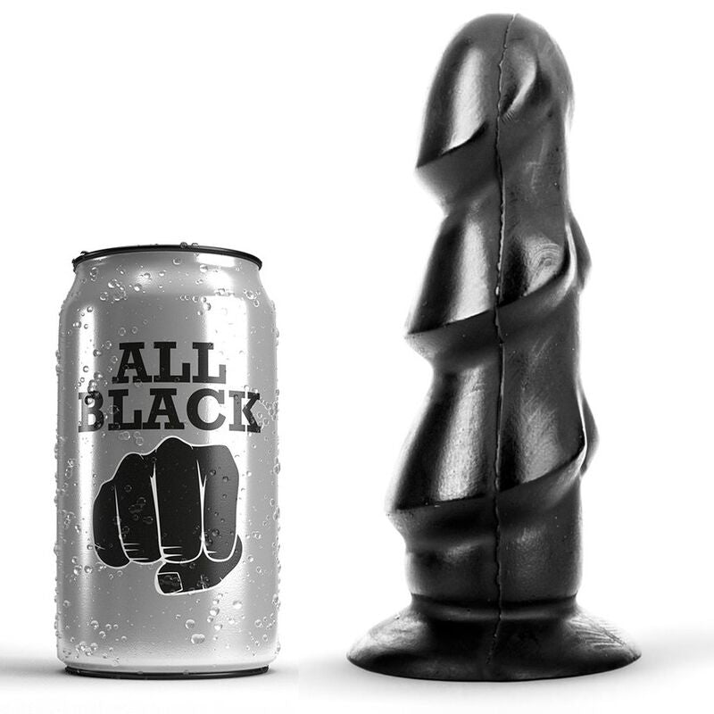 All Black - 17 cm Over-Storied Dildo, Perfect for Anal Pleasure, Recommended with Black Hole Lubricants