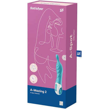 Satisfyer Vibrator - Point A Vibrator A-Mazing 2 - Turquoise - Water Resistant