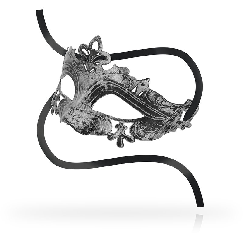 Ohmama Masks - Venetian Style Mask Silver Mask