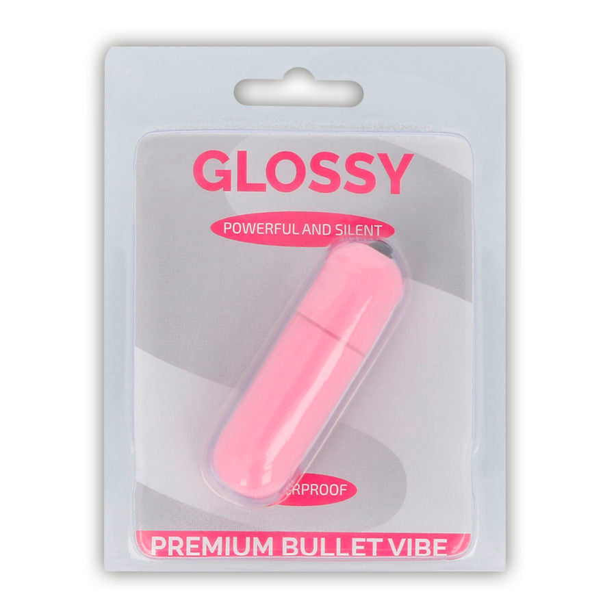 Glossy - Premium Bullet Vibe Pink 10 Vibration Modes (Dimensions: 18 mm x 61 mm)