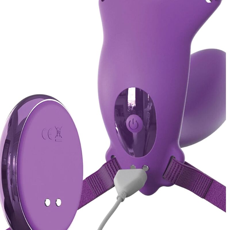 Fantasy For Her-   Erfly Harness Gspot Cu Vibrator, Reîncărcabilă Și Telecomandă Violet