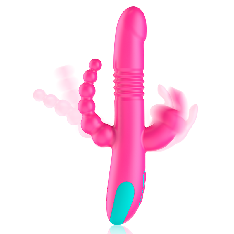 Happy Loky-  Donald Stimulare Triplă: Anal, Gspot  Clitoris Watchme Compatibil Cu Tehnologia Wireless