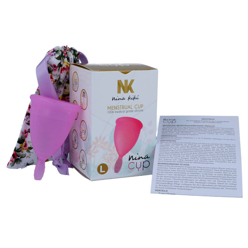 Nina Kikõ - Silicone Menstrual Cup, Size Purple L