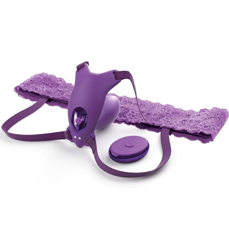 Fantasy For Her-   Erfly Harness Gspot Cu Vibrator, Reîncărcabilă Și Telecomandă Violet