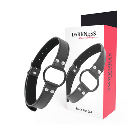 Darkness Bondage - Gag With Ring Diameter 3.6 cm For Advanced Games