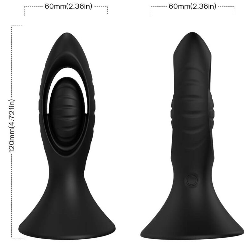 Armony Anal- Vibrator & Plug Anal Silicon Negru