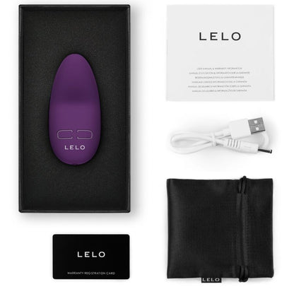 Lelo Lily 3 Personal Massager - Closed Plum, Rechargeable, 10 Powerful Settings, Water Resistant