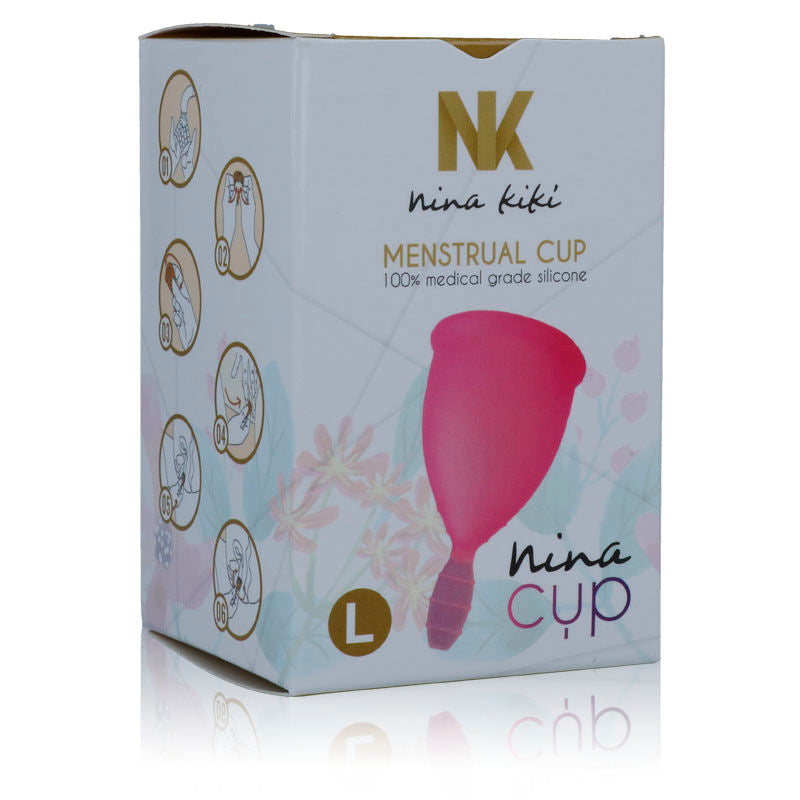 Nina Kikõ - Ecological Silicone Menstrual Cup, Size Pink L