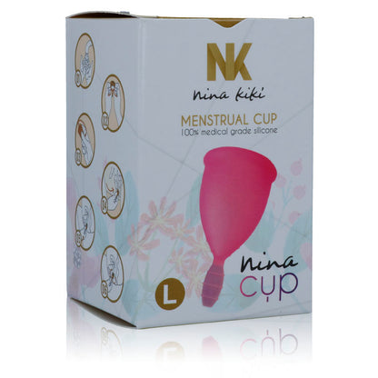 Nina Kikõ - Ecological Silicone Menstrual Cup, Size Pink L