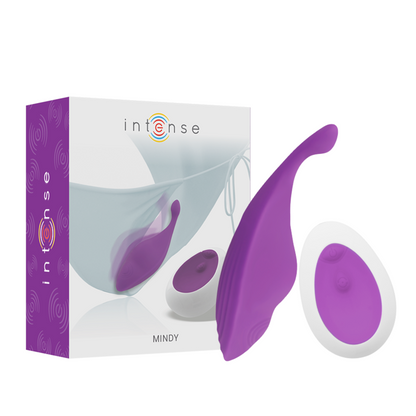 Intense Fun - Mindy Purple Remote Control Panties, Remote Control Panty Vibrator, 10 Vibration Modes, Long Battery Life