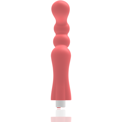 G-Spot - Gohan Rechargeable G Spot Vibrator, 10 Vibration Modes, Medical Silicone, Light Red, Dimensions: 200x50mm