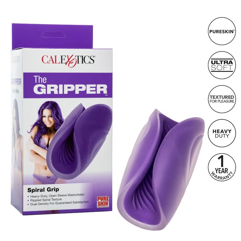 California Exotics - Double Density Open Sleeve Spiral Grip Masturbator