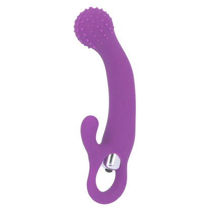 Intense Fun - Naila Purple Silicone Vibrator, G Spot, Clitoris Stimulator, Waterproof, Phthalate Free