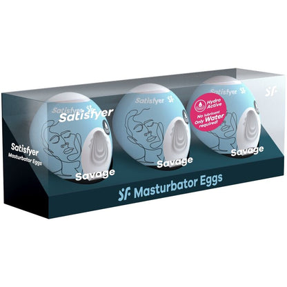 Satisfyer Eggs- 3 Ouă Masturbator Sălbatic