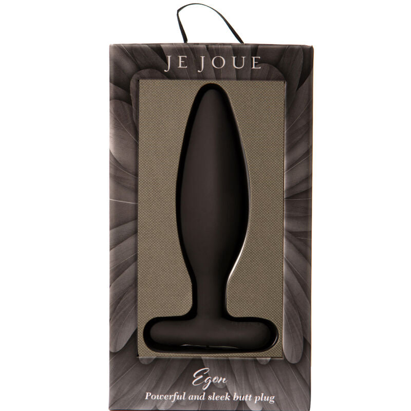 Je Joue - Egon Anal Plug Vibrator Black, Multisensory Experience, Dimensions: 135mm x 62.5mm x 33.7mm, Weight: 90.6g