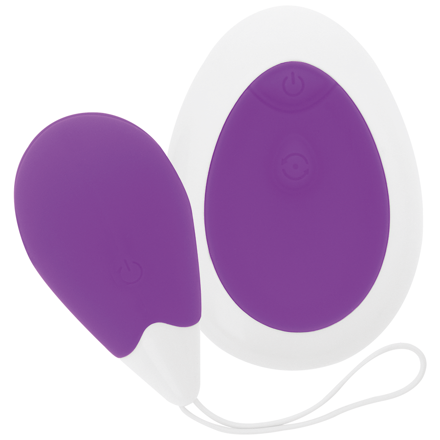 Intense Couples Toys - Remote Control Deep Purple Egg Vibrator, High Quality Soft Silicone, USB Rechargeable