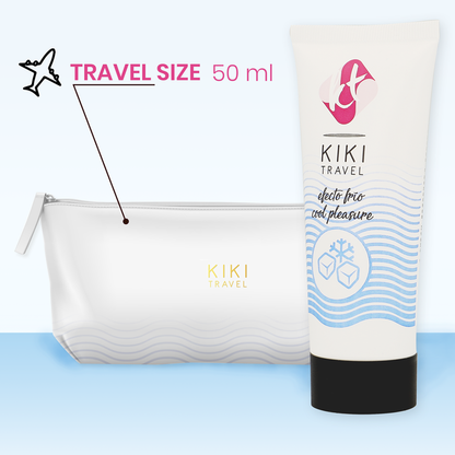 Kikõ Travel - Lubricant With Cooling Effect 50 Ml, Vegan, Paraben Free, Aloe Vera, Intense Aroma