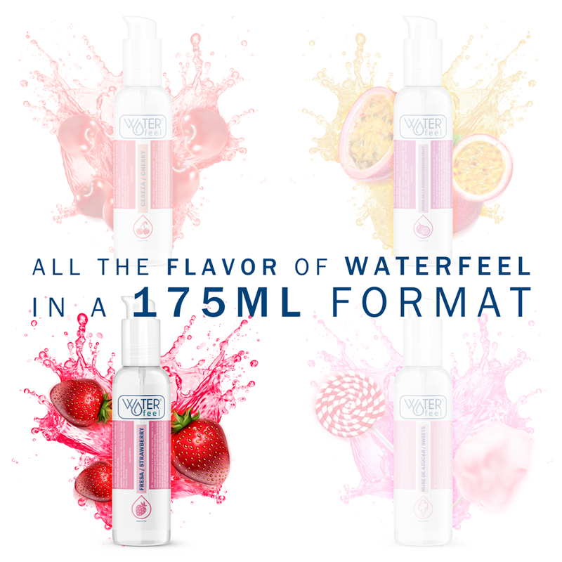 Waterfeel - Water Based Lubricant With Strawberry Flavor, 175 ml, New Format For Maximum Pleasure