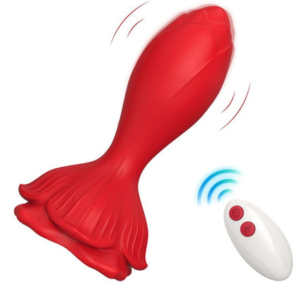 Armony Anal- Vibrator Roz Și Plug Anal Cu Telecomandă Mică Roșu