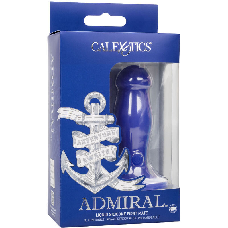 Calexotics- Amiral Primul Mate Anal Plug Vibrator Albastru