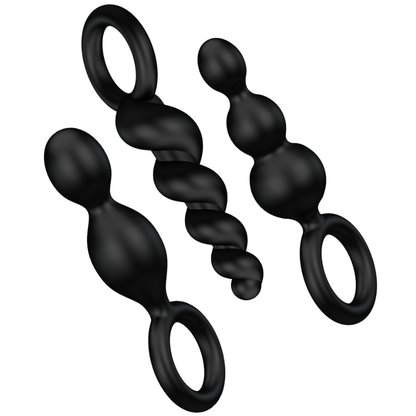 Satisfyer Beads- Set De Dopuri Anale 3Pcs Negru