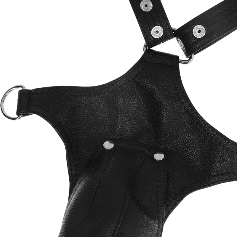 Fetish Submissive Attitude - Men's Eco Leather Harness Jock Strap Harness One Size Made in Seville