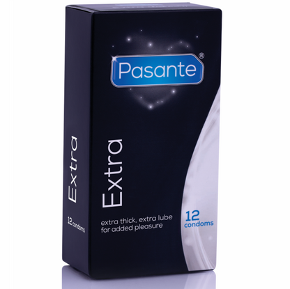 Pasante - Extra Extra Thick Condoms, 12 Units