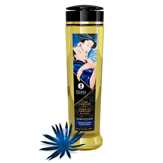 Shunga Oils - Erotic Seduction Massage Oil 240 Ml - Midnight Flowers Scent