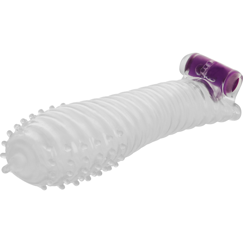 Ohmama Stimulating - Textured Penis Sheath With Vibrator Bullet, Flexible Material, Dimensions: 5 cm x 15 cm