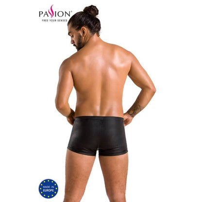 Passion Men - Black Patrick Shorts S/M, Material 60% Polyurethane and 40% Polyester, Made in EU, Oeko-Tex Certified