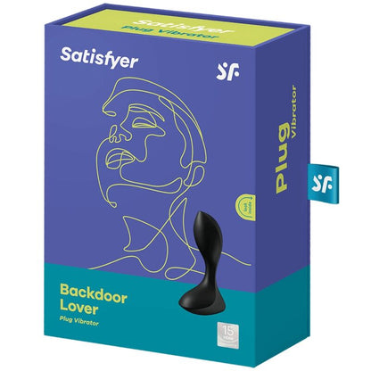 Satisfyer Plugs- Backdoor Lover Vibrating Dop Anal Negru