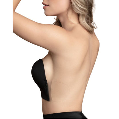 Bye Bra - Seamless U Shape Bra, Black Size C